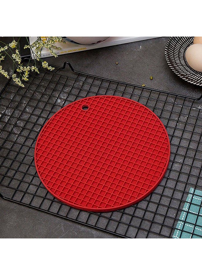 Betty Crocker حصيرة وعاء سيليكون 20 سم لون أحمر - Image 3