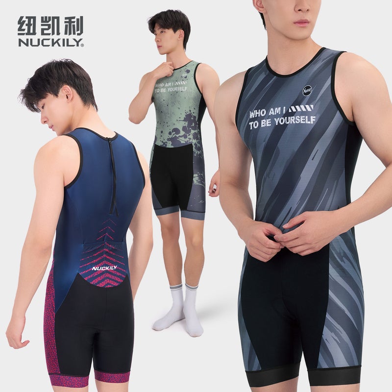 NUCKILY Triathlon Sleeveless Breathable Quick-Dry Jersey - Image 2