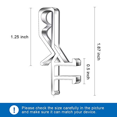 lofrcin 1-7/8inch Hidden Channel Valance Clips for The Valance with a Groove in The Back (12pcs) - Image 3