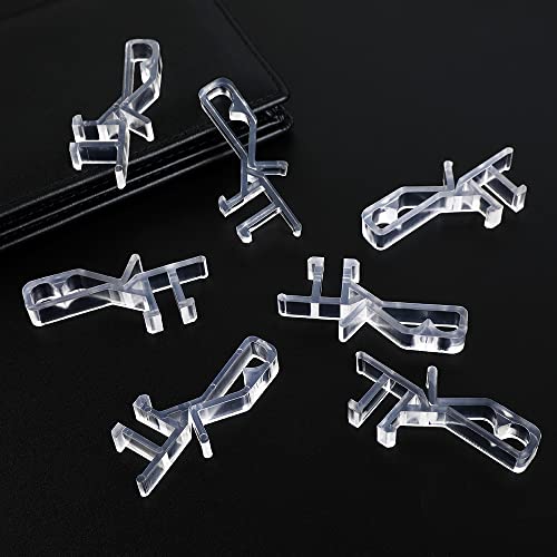 lofrcin 1-7/8inch Hidden Channel Valance Clips for The Valance with a Groove in The Back (12pcs) - Image 2