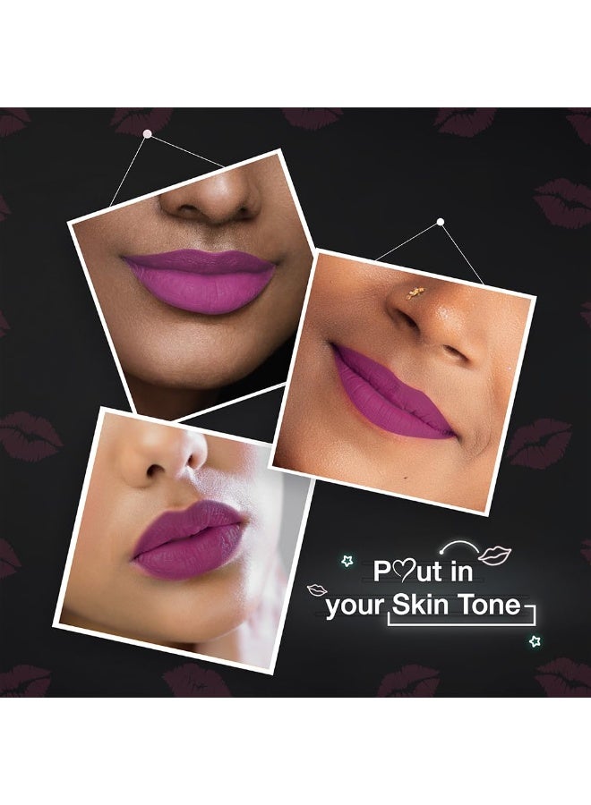 DAZLLER Matte All Day Lipcolour|Moisturizing Kokum Butter|Non-Transfer & Smudge-Proof|8Hr Stay|Liquid Lipstick For Women|Dlc040 Dita|6G - Image 2