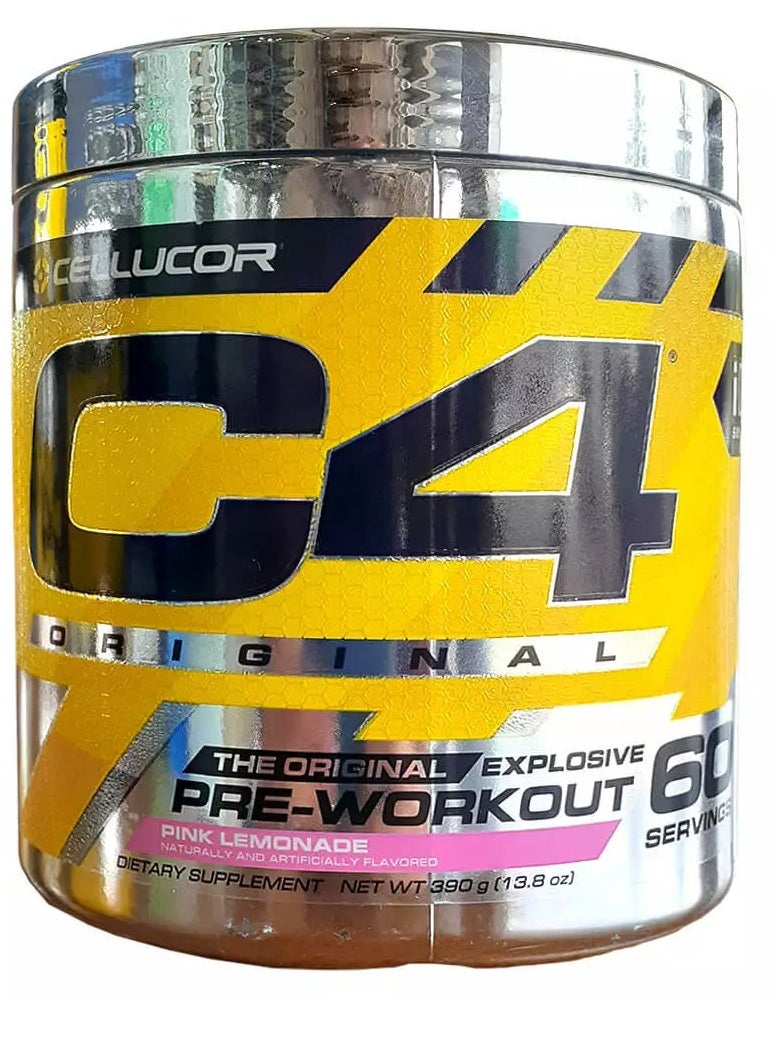 C4 - Cellucor Original Beta Alanine Sports Nutrition Bulk Pre Workout Powder for Men And Women | Best Pre-Workout Energy Drink Supplements Creatine Monohydrate Ice Pink Lemonade 60 Servings - Image 1