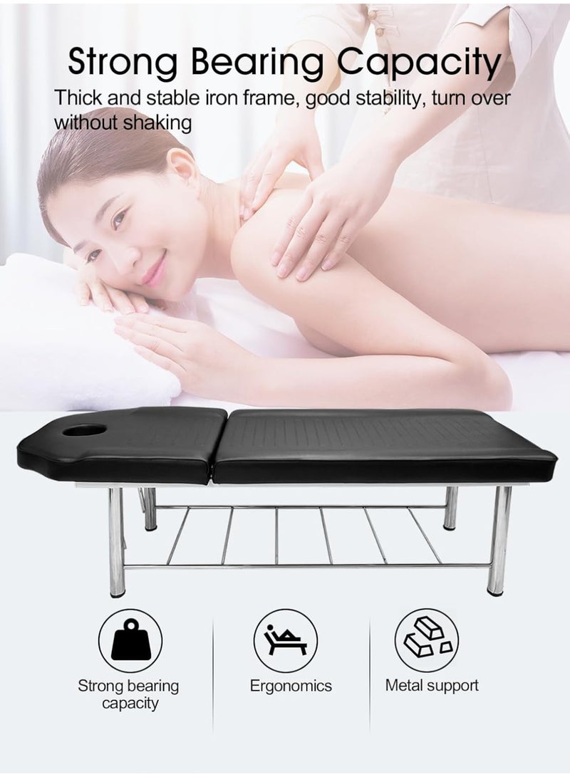 Meishida Message Table Bed Hydraulic Pump for Spa, Facial Care, Beauty Salon, Barbershop, Medical Clinic Bed - Black  - Image 3