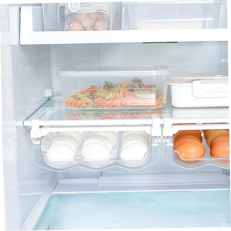 Transparent Plastic Egg Storage Container Refrigerator Organizer Shelf For Freshness - Image 4