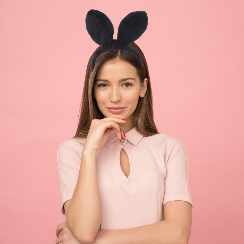 2pcs Bunny Headband Adorable Ear Headband Plush Bowknot Hairband Decor - Image 4