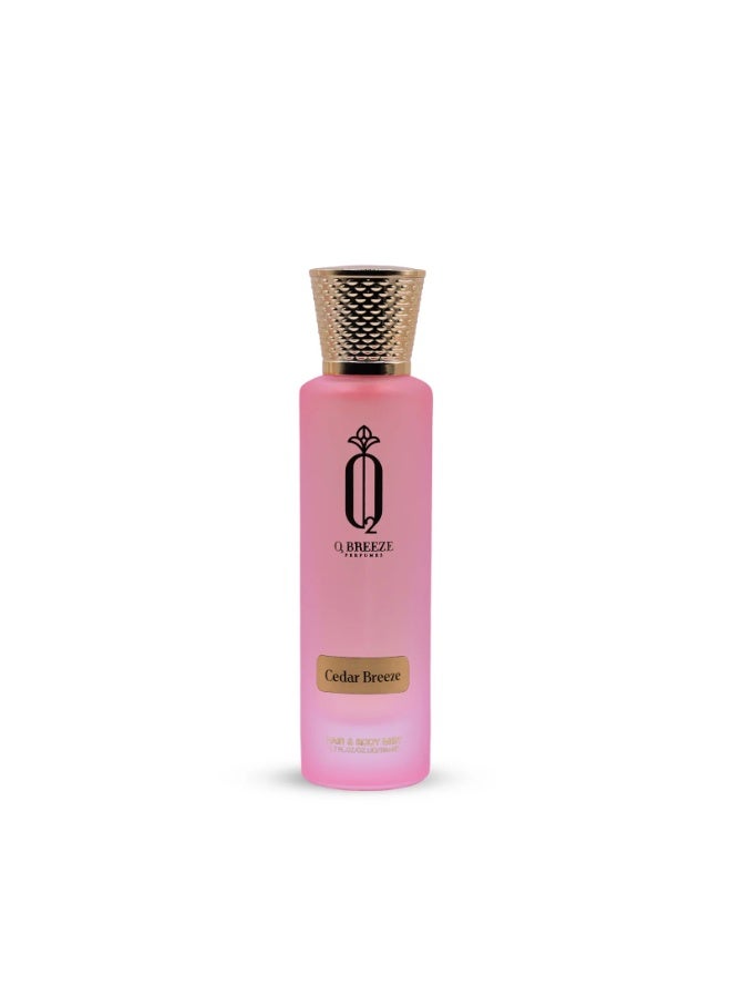 BREEZE PERFUMES رذاذ الشعر والجسم برائحة الأرز 50 مل - بخاخ عطر طويل الأمد للنساء - Image 1