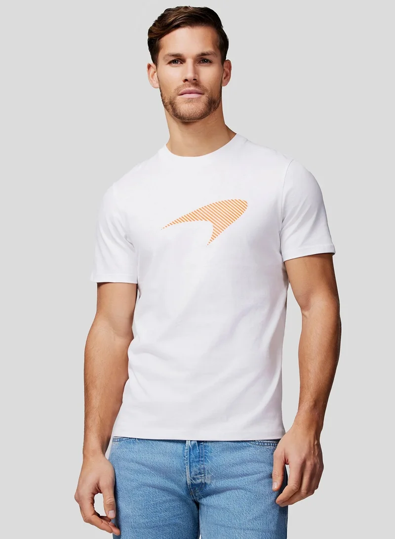 مكلارين Mclaren Unisex Speedmark T-Shirt - Brilliant White