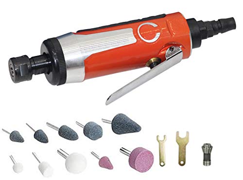 Digital Craft 15PcsSet 14 Inch Car Air Compressor 90psi Grinder Machine Rotary Stone Tool Kit HighSpeed Polishing Pneumatic Tools - Image 1