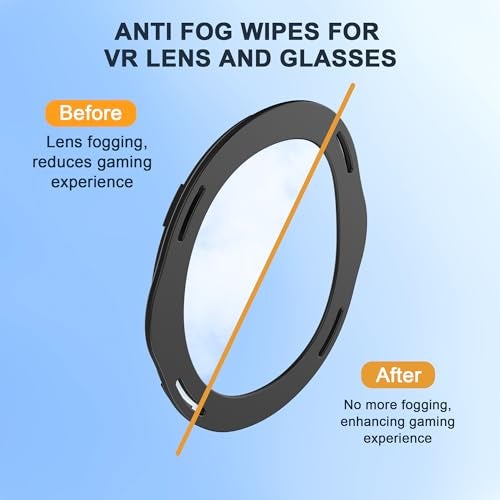STARTRC GAMES Blue Light Blocking Glasses for Meta Quest 3 with Anti Fog Wipe, Lens Protector Kit for Oculus Quest 3, VR Glasses Spacer Accessories Anti-Scratch Ring for Meta Quest 3 (Not for Oculus Quest 3S) - Image 3