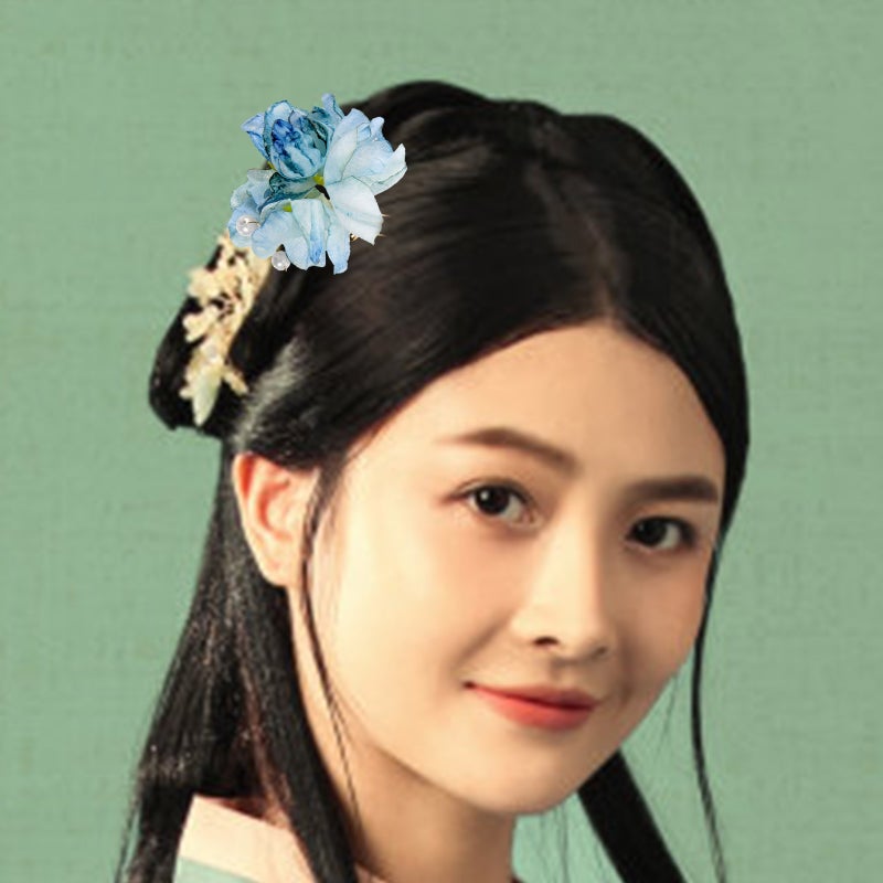4 pcs Bridal Hair Piece Floral Accessories Wedding Hairpins Flower Hair Pins for Wedding Brides - Image 3