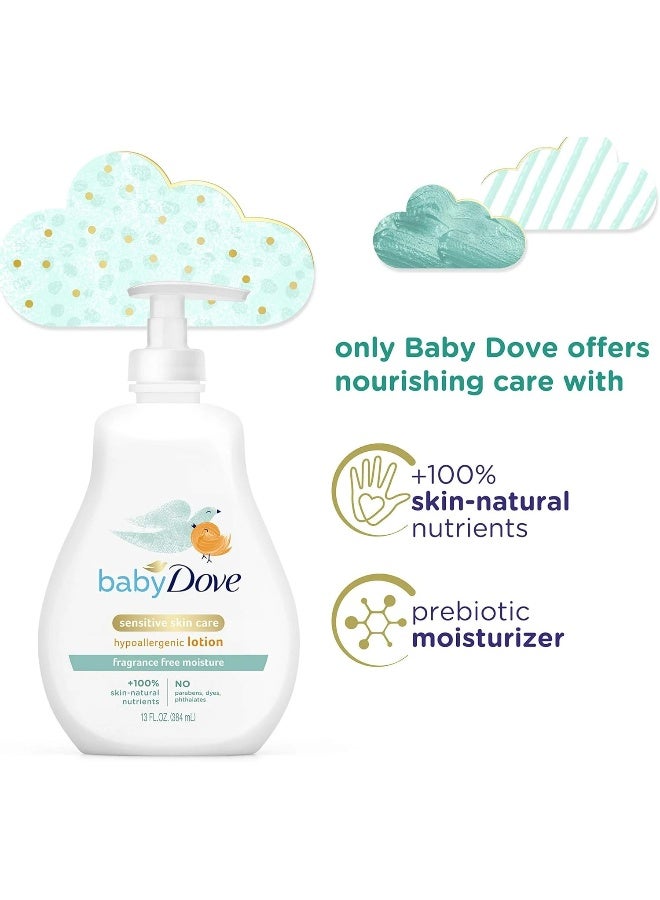 Unilever Unilever Baby Dove Sensitive Moisture Face and Body Lotion 13 oz, Pack of 4 - Image 2