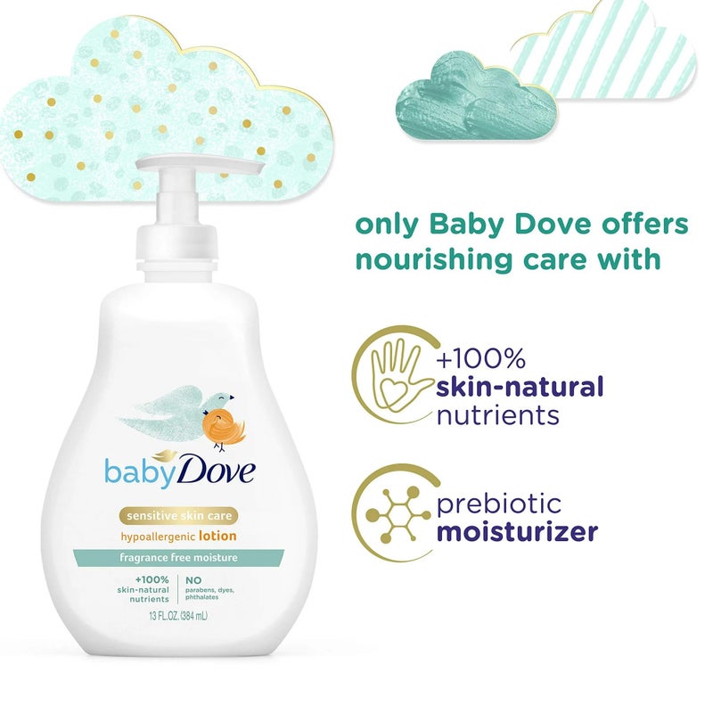 Unilever Baby Dove Sensitive Moisture Face and Body Lotion 13 oz(Pack of 4) - Image 2