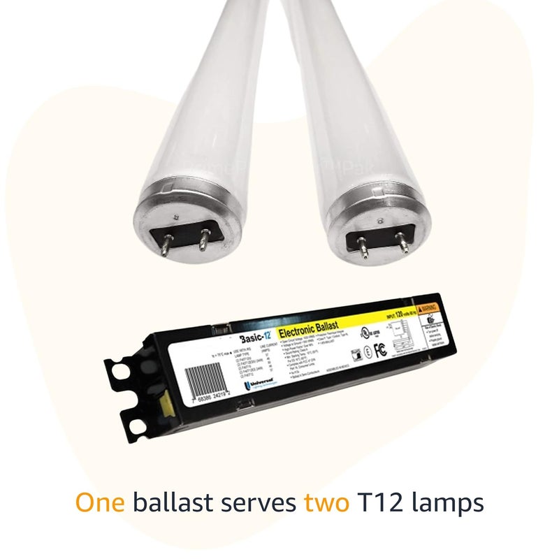 UNIVERSAL Lighting Technologies B234SR120M-A000I Electronic Ballast, Fluorescent, T12, 2-Lamp, 120V, Black - Image 3