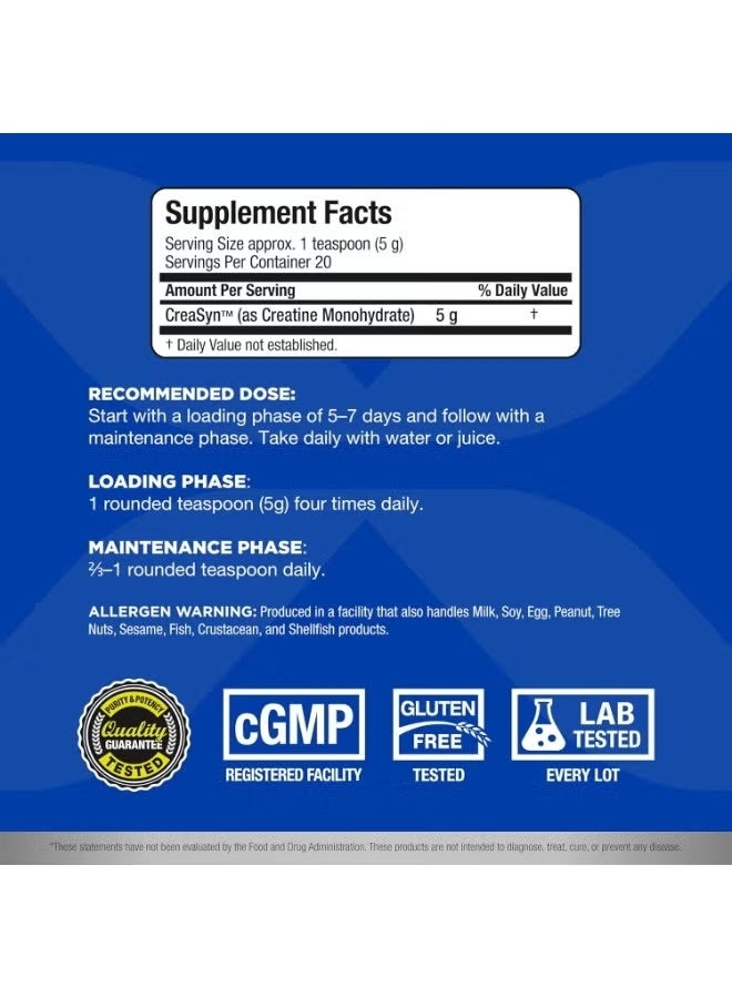 أول ماكس ALLMAX كرياتين أحادي الهيدرات 100 جرام - CreaSyn™ نقي للقوة وحجم العضلات والأداء - Image 3