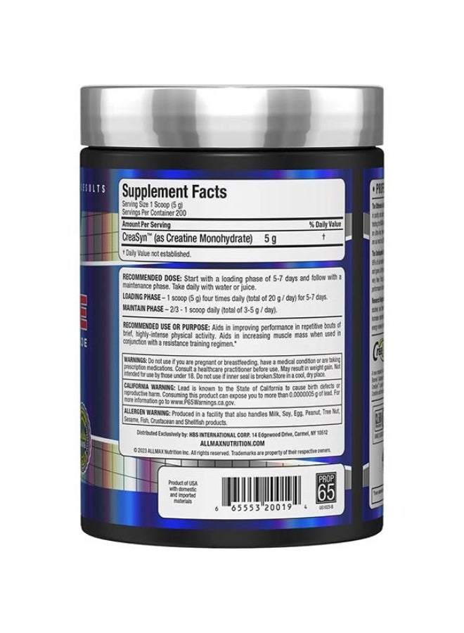 أول ماكس ALLMAX كرياتين أحادي الهيدرات 100 جرام - CreaSyn™ نقي للقوة وحجم العضلات والأداء - Image 2