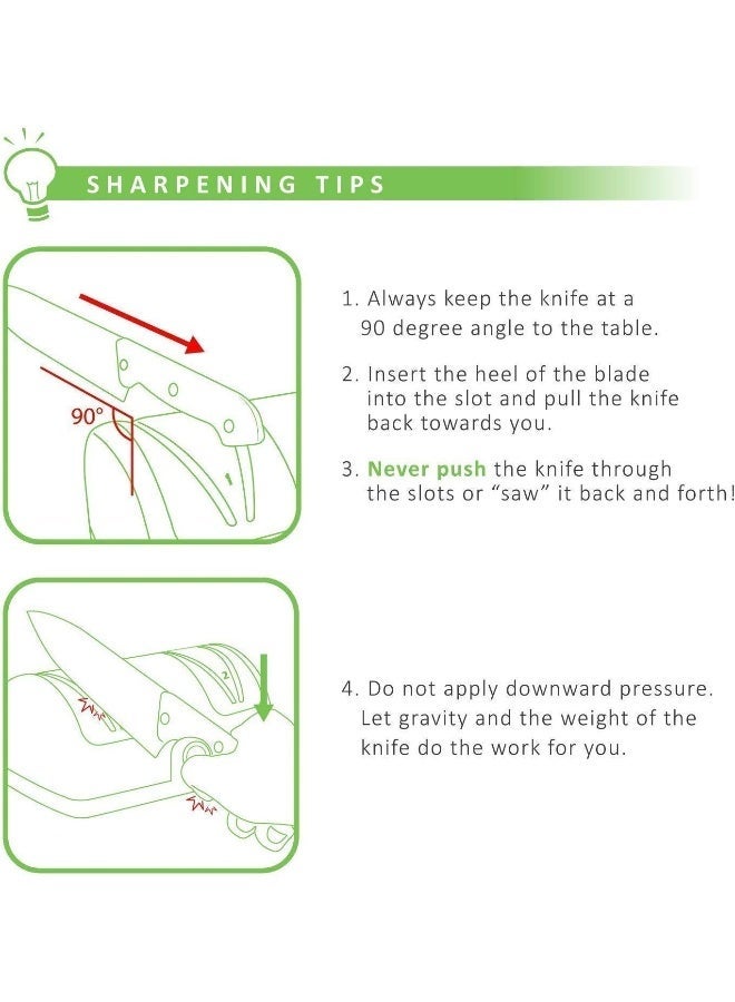 TIGER WK Kitchen Professional Electric Knife Sharpener, Knives Best 2-Stage Sharpening System for Grind and Fine Hone Knives Whetstone Knife lili - Image 4