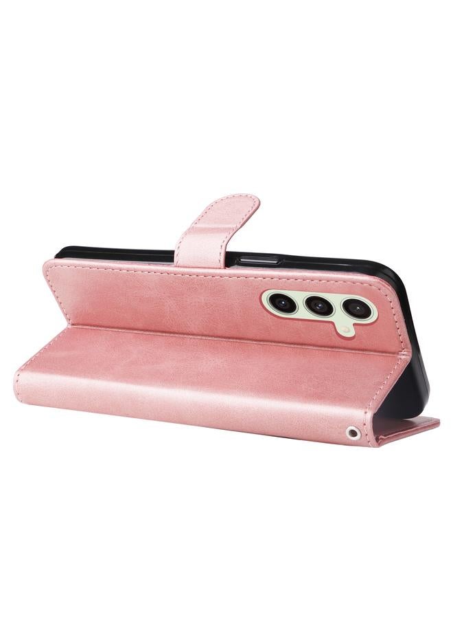 S-TOP Case For Samsung Galaxy S24 FE 5G Fashion Calf Texture Zipper Leather Phone Case - Image 5