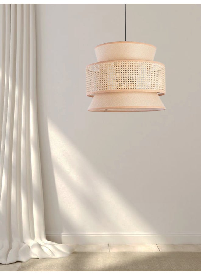 tbshomelamp Rattan-Boho Celling Lighting Beige  35x50 cm 