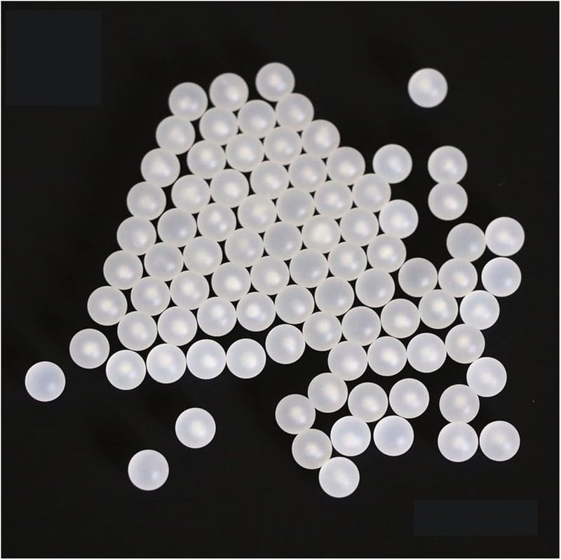 500pcs 7mm Polypropylene PP Solid Plastic Balls For Ball Valves Bearings - Image 1