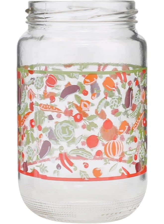 زينيا مرطبان زينيا الإسباني مع غطاء 720 مل - أحمر - Image 2