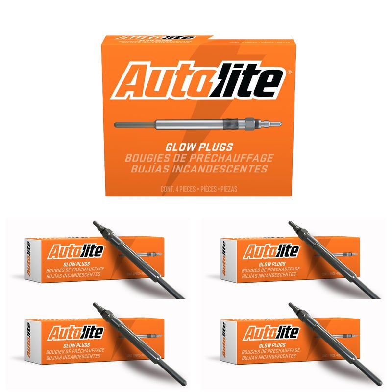Autolite 1116 Automotive Replacement Glow Plug for 19962008 Volkswagen 19L Super Duty Diesel Engines 4 Pack