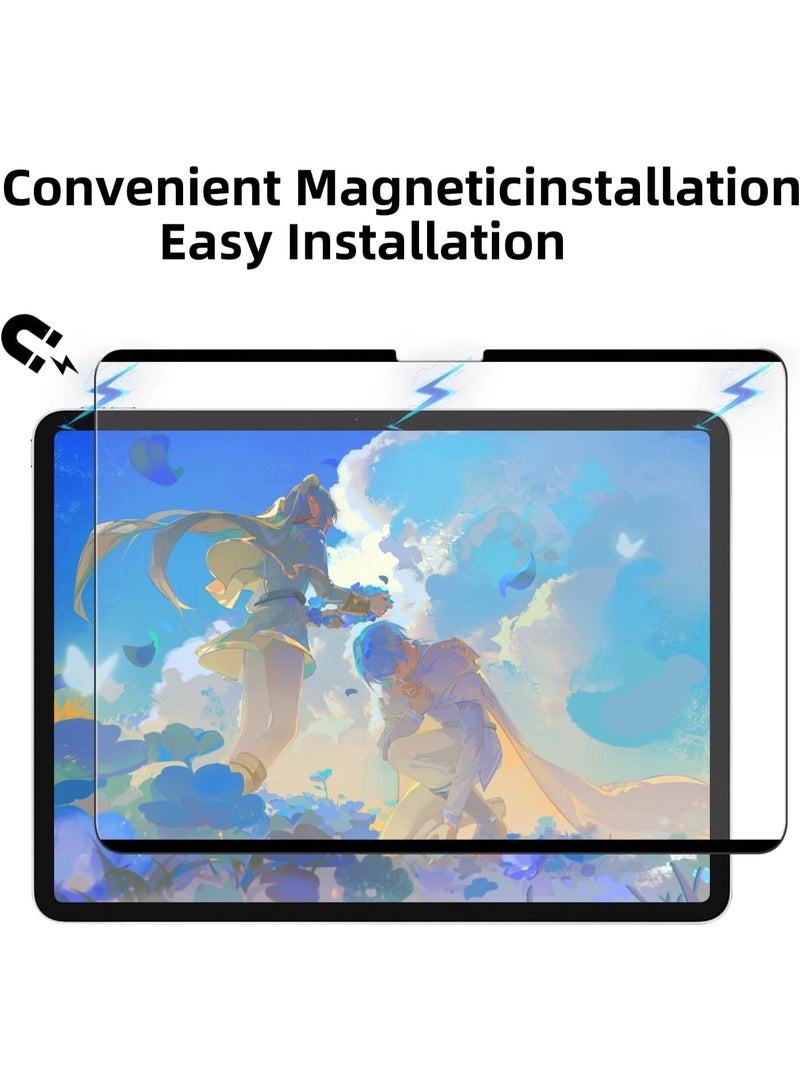 1Pack Paper-Like Magnetic Screen Protector for iPad Pro 11 Inch M4 2024  iPad Air 11 inch M2 2024 iPad Air 11 inch M3 2025, Write and Draw Like on Paper, Detachable  Reusable,Removable, Matte,Anti-G - Image 2