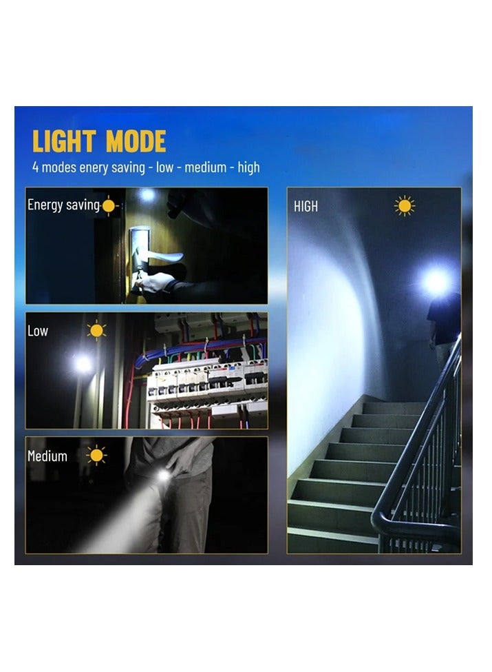 مازكو كشاف صغير بسلسلة مفاتيح، 650 لومن، قابل لإعادة الشحن، ضوء جيب يومي للاستخدام في التخييم، الهواء الطلق، والطوارئ - Image 3