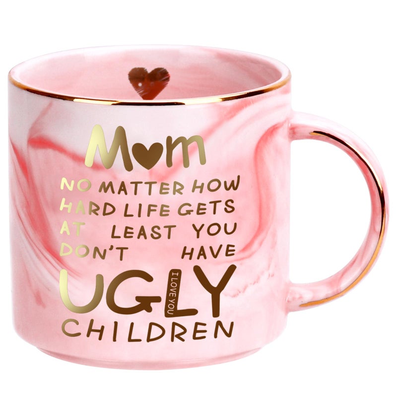 Donse Valentines Day Gifts for Mom,12oz Funny Coffee Mug Gifts for Mom from Daughter Son Kids,Mom Birthday Gifts,Mom Gifts for Birthday,Unique Mothers Presents Ideas Mothers Day Gifts for Mom Mother in Law - Image 1
