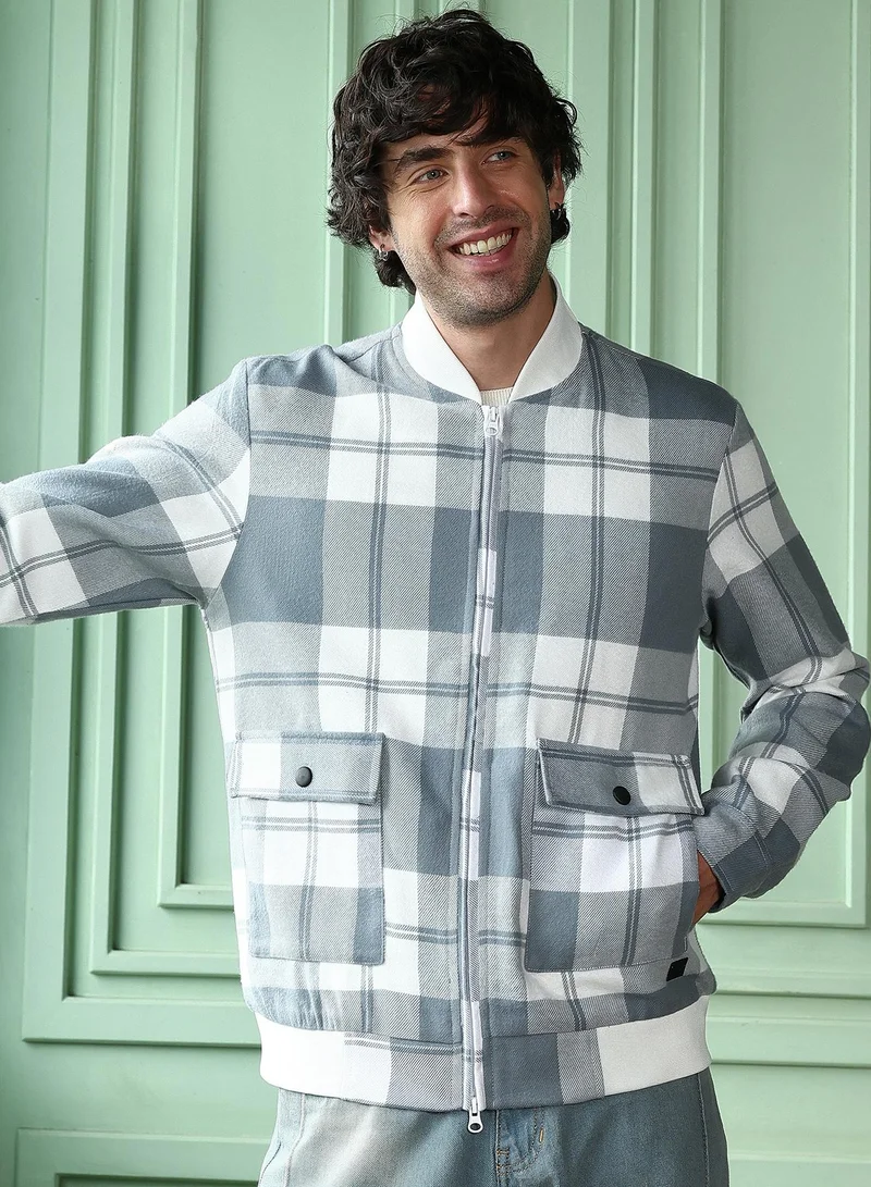 كامبوس سوترا جاكيت بومبر كاروهات رجالي بسحاب أمامي