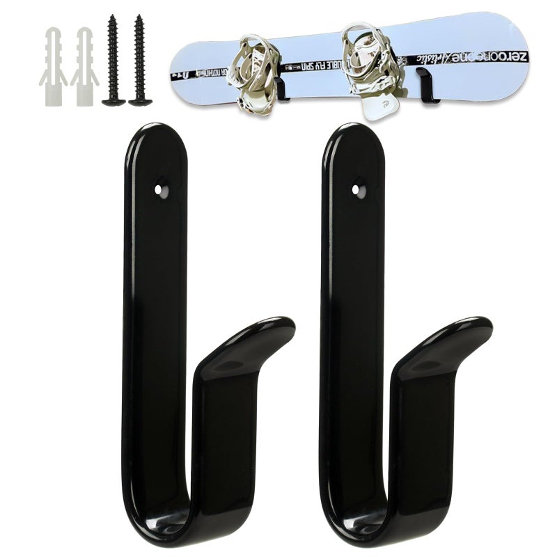 Rolitwils Snowboard Wall Mount Clips, Horizontal Skateboard Wall Mountï¼ŒSnowboard Display Stand for Room, Garage - Image 1