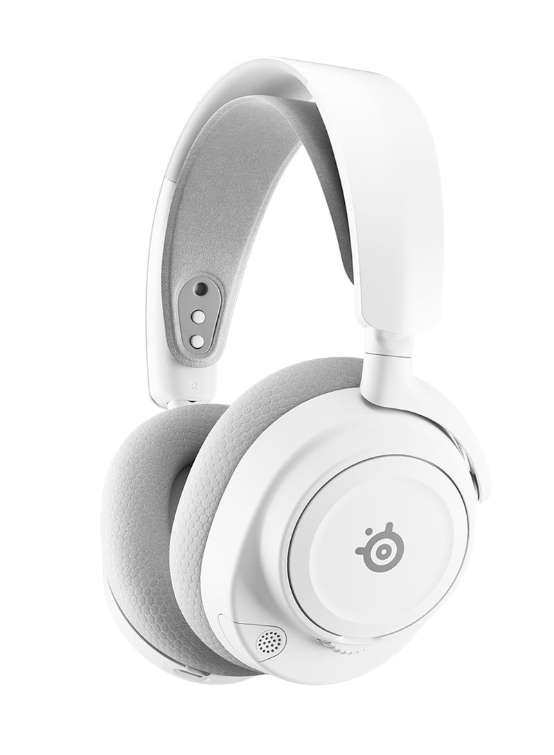 SteelSeries Arctis Nova 7 Wireless Gen 2 Gaming Headset – PC Edition, 2.4 GHz + Bluetooth, USB‑C Dongle, ClearCast Gen 2 Mic, 360° Spatial Audio, 50+ Hours Battery, Memory Foam Ear Pads, Customizable EQ, Multi-Device Connectivity, White | 61731 - Image 3