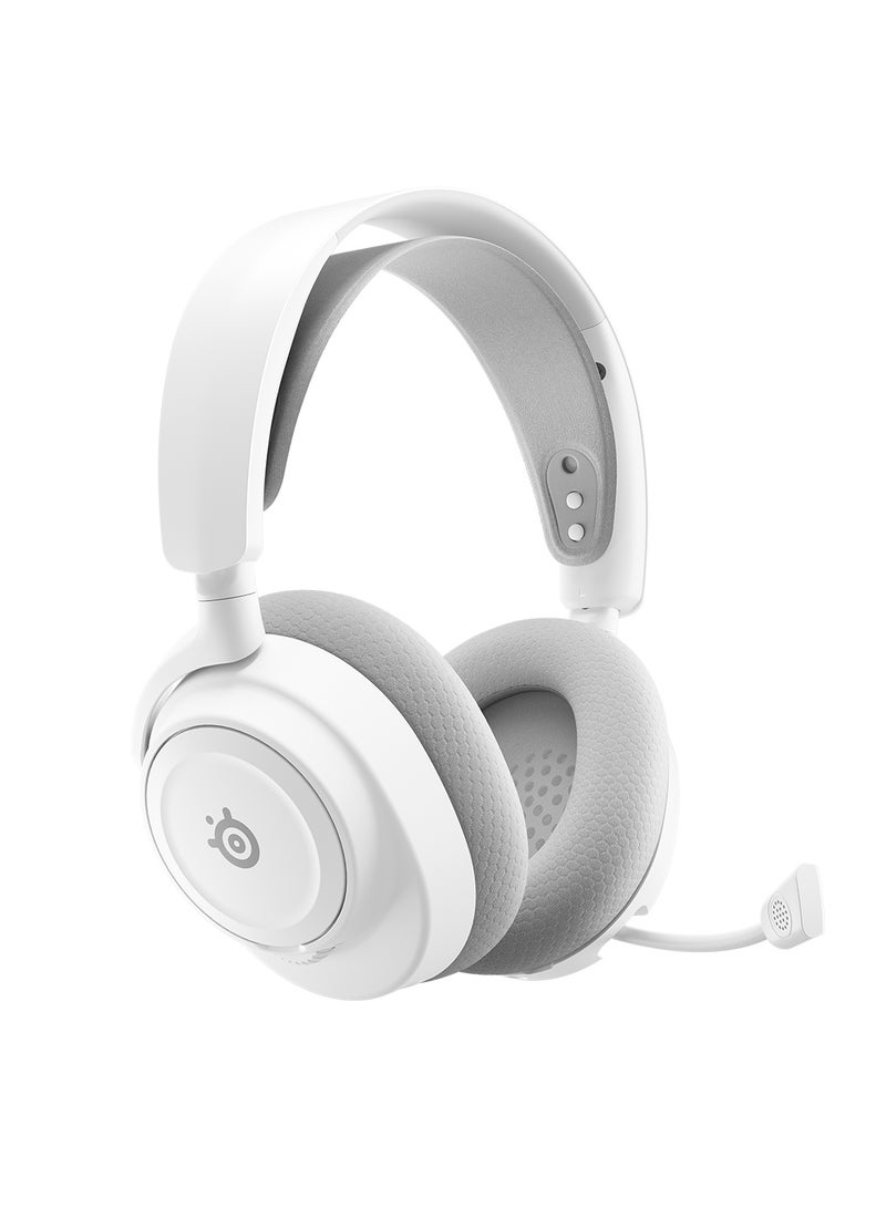 SteelSeries Arctis Nova 7 Wireless Gen 2 Gaming Headset – PC Edition, 2.4 GHz + Bluetooth, USB‑C Dongle, ClearCast Gen 2 Mic, 360° Spatial Audio, 50+ Hours Battery, Memory Foam Ear Pads, Customizable EQ, Multi-Device Connectivity, White | 61731 - Image 4