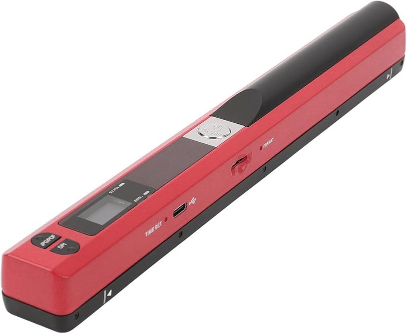 A4 Portable Handheld Scanner 900 DPI Multifunctional Document Scanner for Home Office Red - Image 4