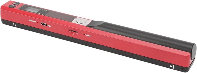 A4 Portable Handheld Scanner 900 DPI Multifunctional Document Scanner for Home Office Red - Image 3