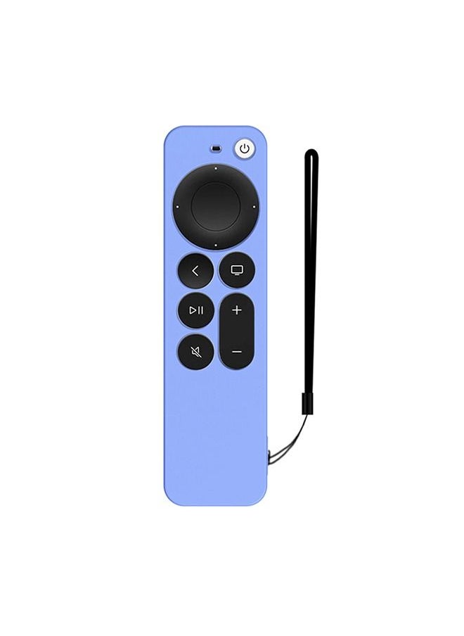 O Ozone - Case Compatible with Apple TV 4K Siri Remote 2021 Silicone Cover,Apple 4K Siri Remote 2nd Gen Cover (Blue) - Image 1