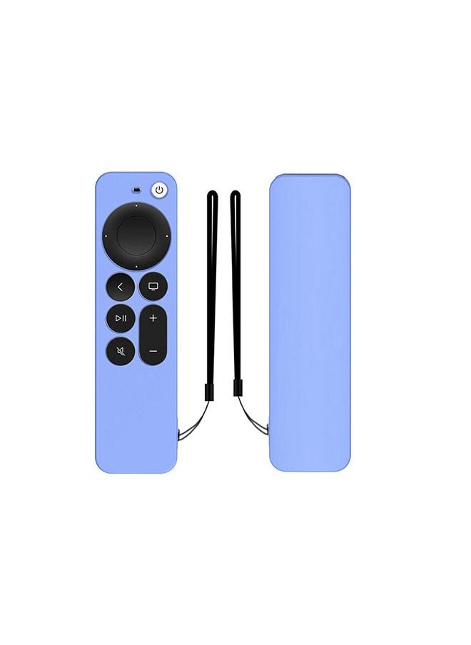 O Ozone Case Compatible with Apple TV 4K Siri Remote 2021 Silicone Cover,Apple 4K Siri Remote 2nd Gen Cover (Blue)  - Image 5
