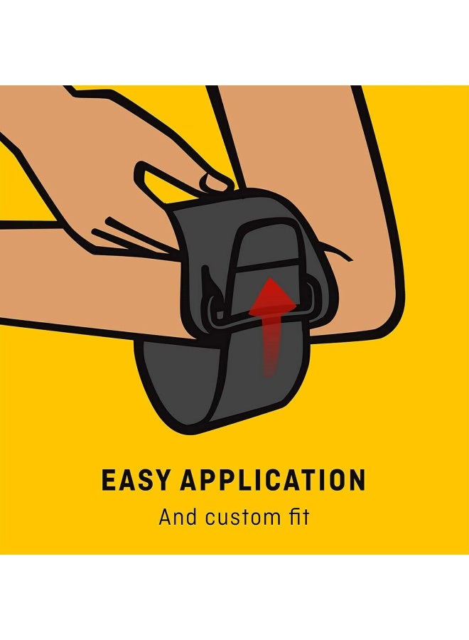 Futuro Tennis Elbow Strap Adjustable size, 1 unit/pack | Black color 45975ENR | Applies targeted pressure to elbows or fore arm | Elbow support - Image 4