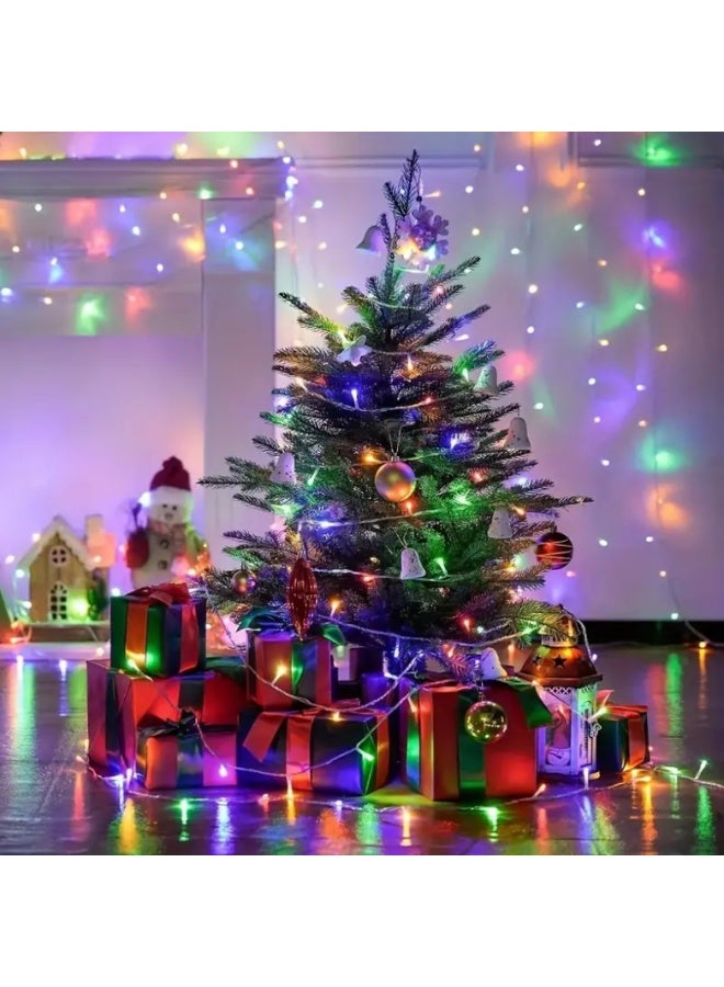 MODI 50M 480 LEDs Multi-Color 8 Modes String Lights, IP44 Waterproof Plug-in Fairy Lights for Christmas Tree, Diwali, Wedding, Party, Garden, Patio & Balcony Décor – 11W Cu+PC, 300° Wide Beam - Image 3