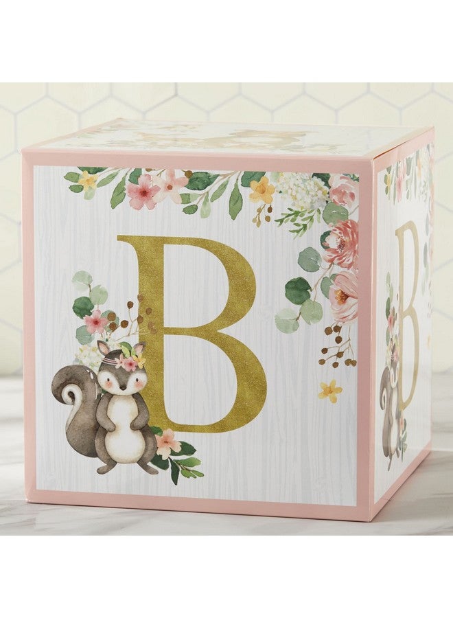 Kate Aspen Pink Woodland Baby Boxes with Letters for Baby Shower Decorations Photo Prop & Nursery Décor (Set of 4 Spells Baby) - Image 5