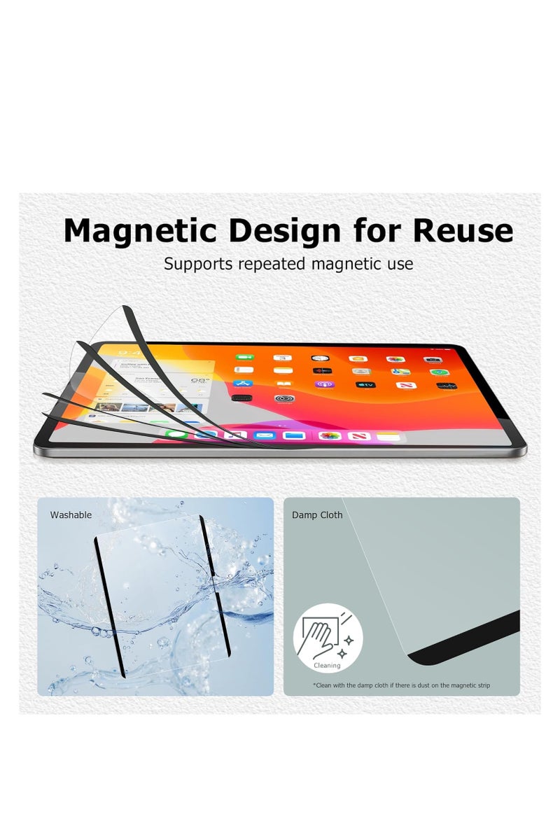 حماية شاشة مغناطيسية بحجم 12 بوصة لجهاز Surface Pro (2025) – فيلم غير لامع قابل للإزالة للكتابة والرسم، تركيب مغناطيسي سهل، مقاوم للتوهج والبقع - Image 2