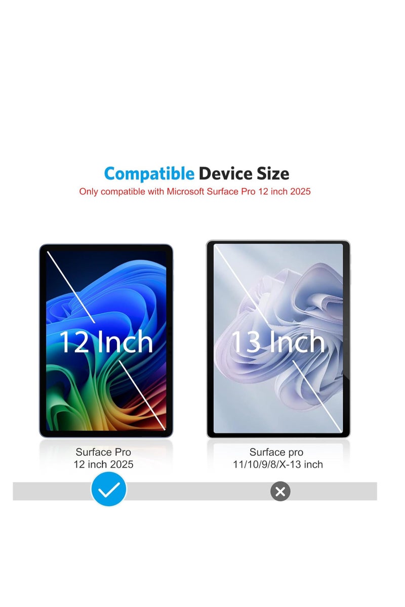 حماية شاشة مغناطيسية بحجم 12 بوصة لجهاز Surface Pro (2025) – فيلم غير لامع قابل للإزالة للكتابة والرسم، تركيب مغناطيسي سهل، مقاوم للتوهج والبقع - Image 4