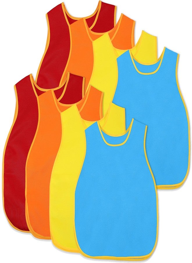 Extrapins Art Smock for Kids,8 Pack Waterproof Painting Aprons,Kids Art Aprons,Toddler Paint Smock,Sleeveless Children Art Smocks for Kids Paint Art Craft Activity Community Event,4 Colors - Image 1