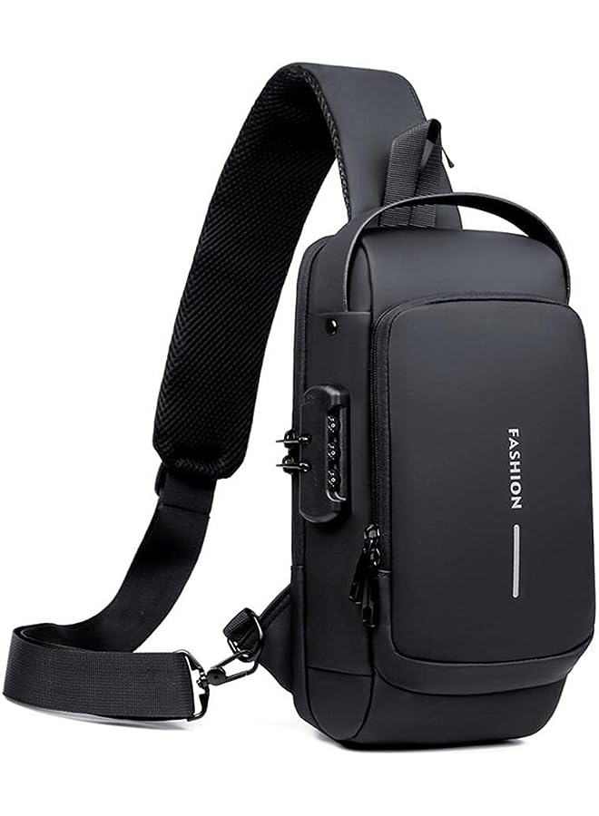 Raxoom theft Crossbody Sling bag,Shoulder Backpack,Lightweight Chest Daypack with USB Charging Port,Fit for 9.7'' ipad - Image 1