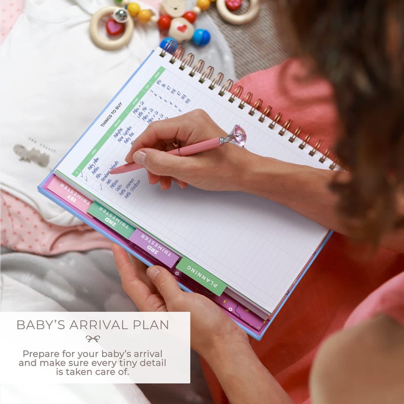 Clever Fox Pregnancy Journal & Memory Book - Pregnancy Planner & Notebook for Expecting Moms â€“ Baby Keepsake, First Time Moms Gift (Light Blue, 9" x 10.5") - Image 5