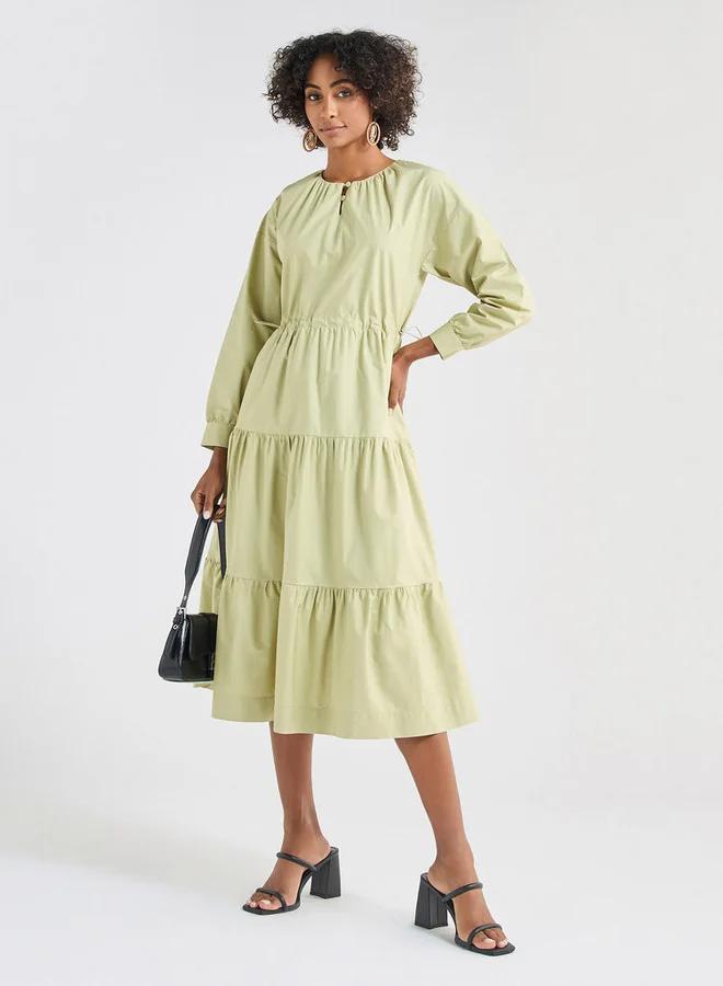 Splash FAV Tiered Midi Dress