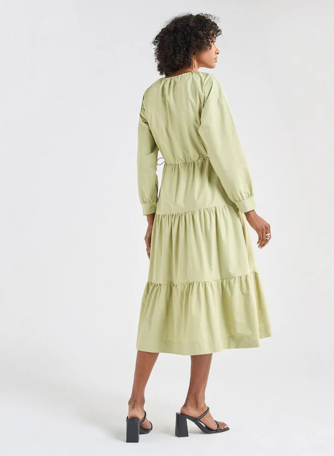 Splash FAV Tiered Midi Dress