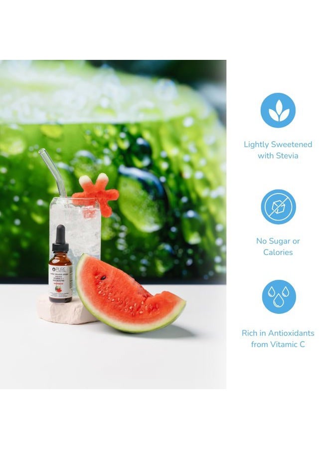 Pure Inventions Water Infusion Drops - Antioxidant Vitamin C + Electrolytes - No Sugar, Calories, or Artificial Sweeteners - Watermelon, 30 servings - Image 2