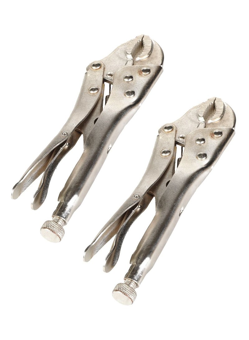 smash Locking Plier - 2 Piece | Locking-Jaw plier, Vise Grip, Water Pump Plier, Groove Joint, Locking Clamp Tool, Curved Jaw, for Plumbing, Auto Repair, DIY, Marine Use, with Comfort Grip. - Image 1