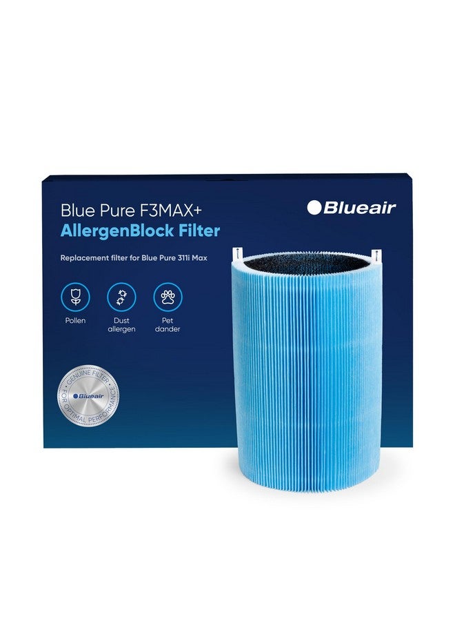 Blueair BLUEAIR Blue Pure 311i+ Max Series AllergenBlock Filter, Genuine Replacement Blueair Filter, Allergies Pollen Dust Pet Dander, Blue Pure 311i+ Max Filter Fits Blue Pure 311i+ Max Air Purifier  - Image 1