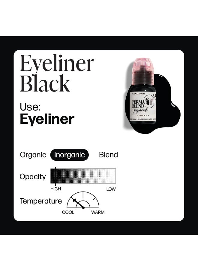 Perma Blend Eyeliner Pigment – Perma Blend Eyeliner Black 15ml | Professional Permanent Makeup Tattoo Ink for Eyeliner | High-Opacity, Waterproof, Smudge-Proof, Vegan & Long-Lasting | SKU: PBEB1/2 - Image 3